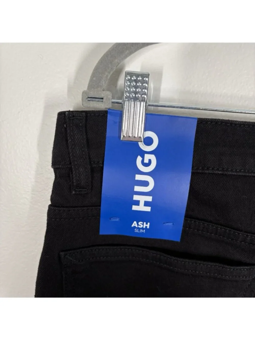 HUGO Boss Men Size W32xL32 Black Denim Ash Slim Fit Jeans NWT